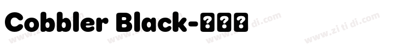 Cobbler Black字体转换